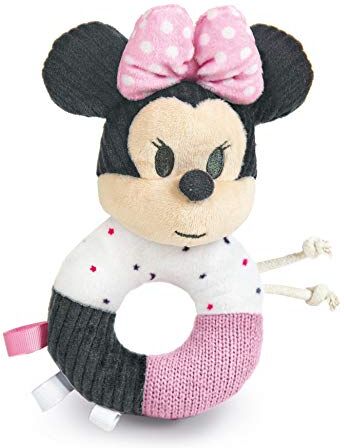 Clementoni Disney Baby Minnie Morbido Anello Sonaglino Gioco Neonato, 100% Lavabile, Bambino 0 18 Mesi