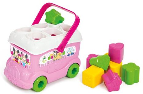 Clementoni Minnie Bus Inserimento Gioco per Bambini Colore Multicolore, 14933, 10 36 mesi