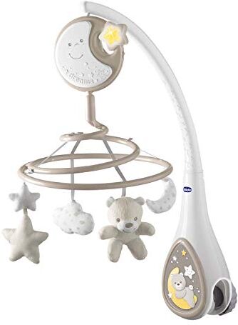 Chicco Next2Dreams Giostrina Neonato 3in1 con Carillon Elettronico per Culla e Lettino, Compatibile con Culla  Next2Me, con Effetti Sonori, Proiettore di Luce Soffusa, Musica 0+ Mesi, Neutro