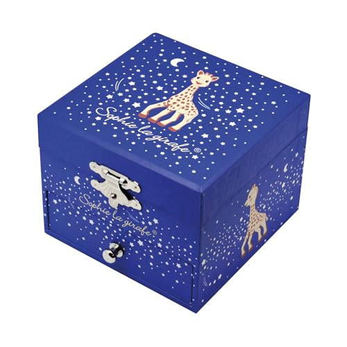 Trousselier Cofanetto musicale Motivo Giraffa Sophie, Blu scuro