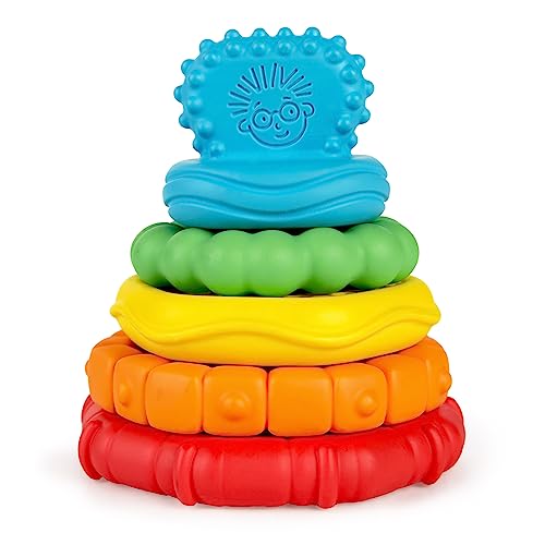 Baby Einstein , Massaggiagengive Per Neonati Stack & Teethe, 5 Pezzi Facili Da Afferrare In Varie Texture, Da 3 Mesi