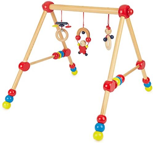 BIECO Bambini Palestrina Neonato Legno   Palestra Neonati   palestrina Neonato Montessori   Tappeto sensoriale Bambini   Giocattoli Legno Neonati  Giochi Legno Neonati   Giocattoli Legno Neonati