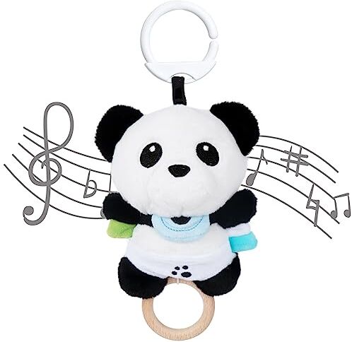 COTTONBEBE Bambini Giocattoli Peluche Panda con Musica, Passeggino Giocattolo da Appendere per Ragazzi e Ragazze, Musicale Giocattoli Appesi per Passeggino/Culla/Seggiolino Auto