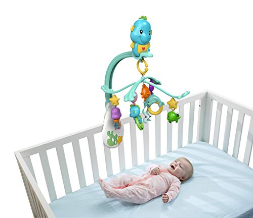 Fisher Price Giostrina dei Pesciolini 3 in 1, per Culla Passeggino e Proiettore, dai 0 Mesi,