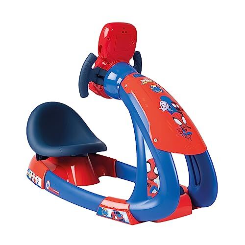 Smoby Spidey V8 Driver, 7600, 3 anni, simulatore di guida, 3 posizioni, schermo retroilluminato, funzione boost, retromarcia, made in France