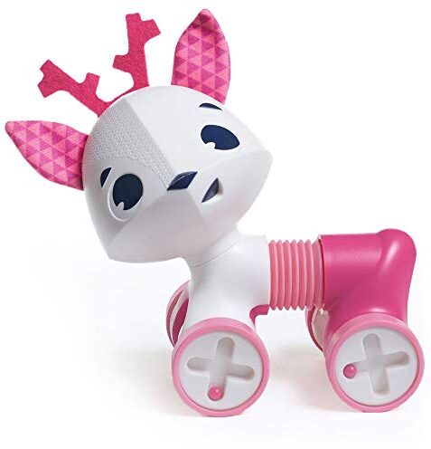 Tiny Love Cerbiatto Rolling Toys Gioco Educativo per bambini con ruote, Giocattolo con corpo flessibile per varie modalità di gioco, colore Rosa