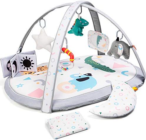 Lupantte 7 in  Palestrina Evolutiva Neonato Multiattivita,2 Pastiglie Sostituibili Bambini con 6 Giochi Educativi,Antiscivolo più Spesso, Regalo