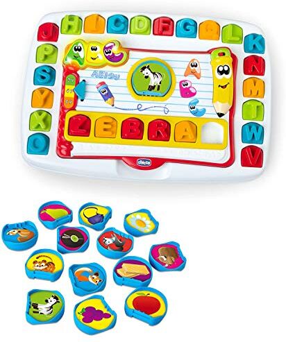 Chicco Banco Scuola Leggi e Impara Edu4You Bambini, Gioco Educativo Evolutivo Elettronico e Parlante per Imparare le Lettere dell'Alfabeto, Ispirato al Metodo Montessori, Giochi per Bambini 3-6 Anni