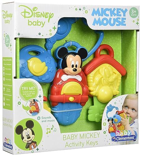 Clementoni - Mickey & Friends Disney Baby Chiavi Elettroniche, Multicolore,