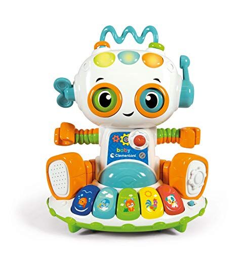 Clementoni Baby Robot Gioco Elettronico Parlante (versione in italiano), Multicolore, 12 Mesi+,