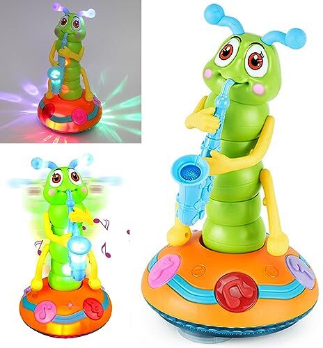 Felly Giochi Neonato 6 9 12 18 Mesi, Giochi Bambini 1 Anno ha Musica e Luci a LED, Interazione del Bambino con Il Rilevamento Automatico per Evitare Ostacoli, Giocattoli Gioco Regalo Bimbo Bimba