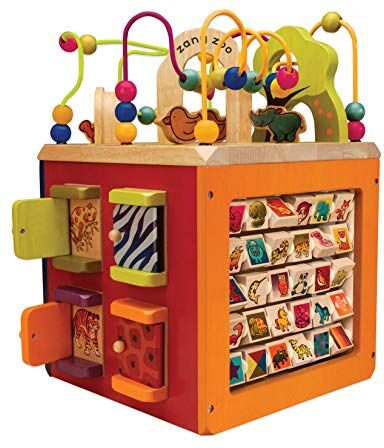 B. toys Bx1004Z Zany Zoo Cubo Didatti in Legno Multi attività