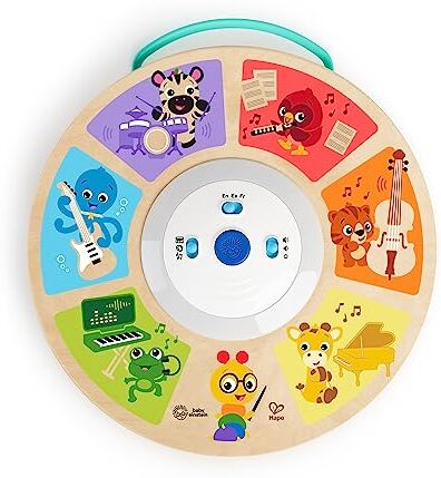 Baby Einstein , Hape, Cal's Smart Sounds Symphony Magic Touch Giocattolo di attività elettronico in legno 3 lingue (inglese, francese e spagnolo), 3 modalità, dai 6 mesi in su