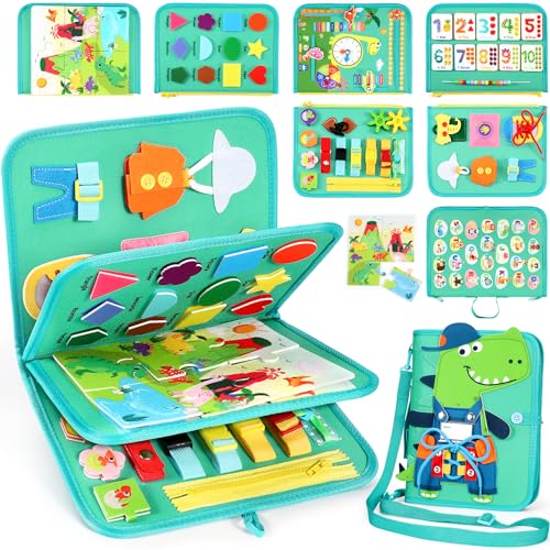 Gontence Busy Board Giochi Bambini 2 3 Anni Giochi Montessori 1 Anno Giochi Educativi 3 4 5 Anni Pannello Sensoriale Montessori Libro Sensoriale Regalo Bambino Bambina