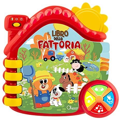 Chicco Libro della Fattoria Bilingue, Multicolore,  [Edizione dallo Spagnolo all'Inglese]