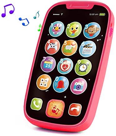 Yerloa Telefono Giochi Neonato 6 9 12 Mesi,Cellulare Giocattolo per Bambini,Giocattolo Musicale per Bambini,Giocattolo Educativo per l'Apprendimento, Gioco Musicali Regalo per Infanzia 1-3 Anno