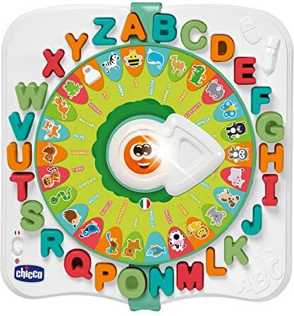 Chicco Baby Prof, Centro Attività Evolutivo Bilingue Italiano/Inglese per Bambini, Gioco Educativo Elettronico Interattivo e Parlante, Paroliere Ispirato al Metodo Montessori, Giochi Bambini 2-6 Anni