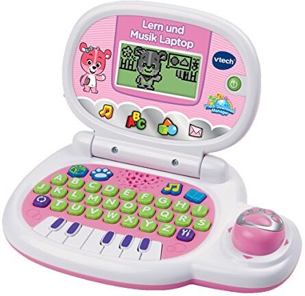 VTech Computer portatile di apprendimento e musica, Rosa, Versione Tedesca