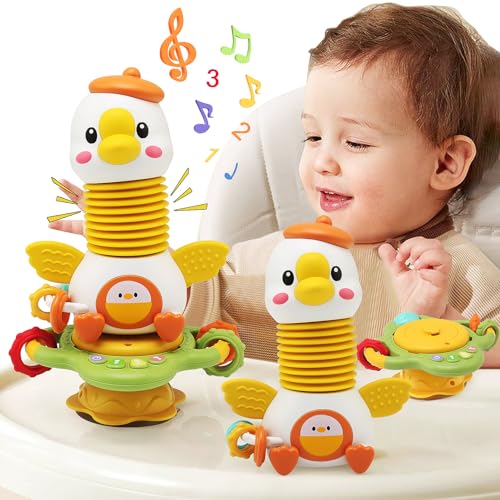 Ballery Giochi Musicali Bambini 6 Mesi, Giochi Bambini 1 Ann, Gioco Seggiolone Ventosa per Bimbo 6 Mesi, Montessori Giochi Neonato 6-9 Mesi Regalo Bimba 1 Anno Giochi Educativi 1 Anno