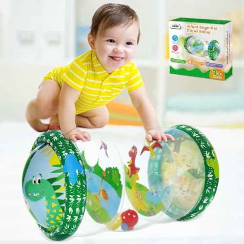 ZMLM Baby Rullo Ausiliario per Gattonare Rullo Beginner Crawling Toys: Best Educational Game Roller 3-12 Mesi, 1 2 3 Anni Bambino Regali di Natale  Compleanno   Pancia  attività all'aperto al Coperto