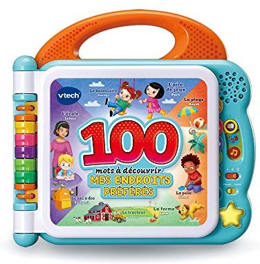 VTech Mon Imagier Bilingue, Imagier Parlando I Miei 100 Luoghi Preferiti, Libro sonoro, 12 Pagine Illustrate e Interattive, Giocattolo Educativo, Regalo Bambino a Partire dai 18 Mesi Contenuto in