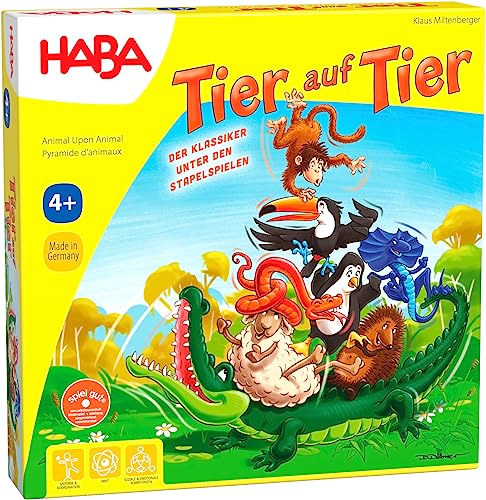 HABA Torre di Animali, Gioco in Scatola [Importato dalla Germania]