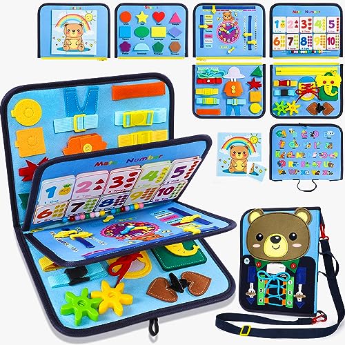 Gontence Busy Board Giochi Bambini 2 3 Anni Giochi Montessori 1 Anno Giochi Educativi 3 4 5 Anni Pannello Sensoriale Montessori Libro Sensoriale Regalo Bambino Bambina Alta