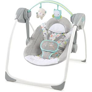 Ingenuity Comfort 2 Go Altalena per bambini compatta portatile a 6 velocità con musica, pieghevole, 0-9 mesi (Fanciful Forest) Ingenuity Comfort 2 Go Altalena per bambini compatta portatile a 6 velocità con musica, pieghevole, 0-9 mesi (Fanciful Forest)