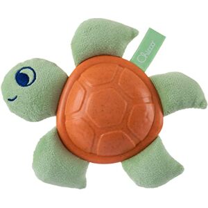 Chicco Peluche Baby Tartaruga ECO+, Trillino in Tessuto, Plastica e Poliestere Riciclato, Stimolazione Tattile, Gioco Bambino, 3-24 Mesi