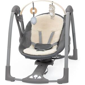 Ingenuity , Altalena Portatile Swing 'n Go Every Season, Tessuti Freschi e Caldi, Barra Giochi Rimovibile in Legno, 2 Giocattoli, Musica, Motorizzata, 0-9 Mesi, Grigio (Wesley) Ingenuity , Altalena Portatile Swing 'n Go Every Season, Tessuti Freschi e Caldi, Barra Giochi Rimovibile in Legno, 2 Giocattoli, Musica, Motorizzata, 0-9 Mesi, Grigio (Wesley)