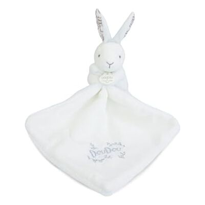 Doudou et Compagnie – Coniglio Bianco con Doudou – Peluche Baby Ultra Morbido – Motivo floreale – Doudou de Naissance – Lavabile in lavatrice – Regalo Baby – Doudou et Compagnie – Coniglio Bianco con Doudou – Peluche Baby Ultra Morbido – Motivo floreale – Doudou de Naissance – Lavabile in lavatrice – Regalo Baby –