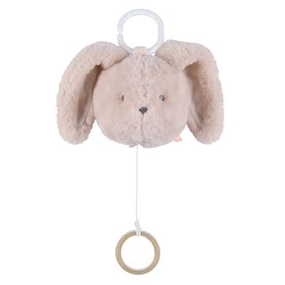 Noukie's Peluche Musicale Nomade 20 cm Rosie Rose coniglio con anello e gancio per passeggino, auto risveglio musicale Regalo per bambino Noukie's Peluche Musicale Nomade 20 cm Rosie Rose coniglio con anello e gancio per passeggino, auto risveglio musicale Regalo per bambino