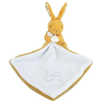 Doudou et Compagnie LAPIN DOUDOU Coniglio con piumino ocra Doudou et Compagnie LAPIN DOUDOU Coniglio con piumino ocra