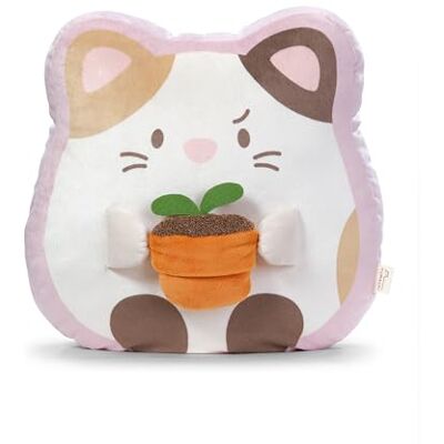 NICI mymochi Angy Peluche a forma di gatto con vaso di fiori, morbido ed elegante pupazzo da coccolare o usare come accessorio, per adulti e bambini, 35 x 33 x 12 cm, bianco NICI mymochi Angy Peluche a forma di gatto con vaso di fiori, morbido ed elegante pupazzo da coccolare o usare come accessorio, per adulti e bambini, 35 x 33 x 12 cm, bianco