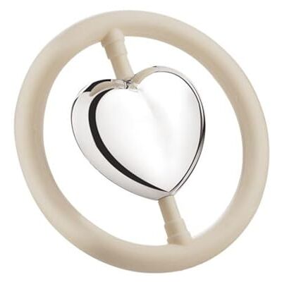 Zilverstad - Rammelaar Hart/ring 7,5cm - sonaglio Zilverstad - Rammelaar Hart/ring 7,5cm - sonaglio