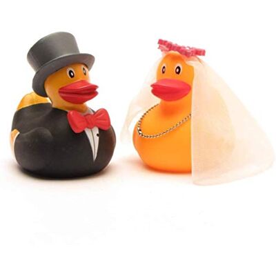 Duckshop Anatra da bagno da sposa e sposo, L 6 cm Duckshop Anatra da bagno da sposa e sposo, L 6 cm