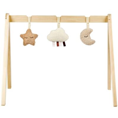 Nattou Arco in Legno, Stella, Nuvola e Luna, con Giochi e Numerose Attività, Legno/Poliestere, Teddy, Beige Nattou Arco in Legno, Stella, Nuvola e Luna, con Giochi e Numerose Attività, Legno/Poliestere, Teddy, Beige