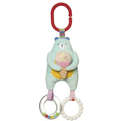 Manhattan Toy Cherry Blossom Days Orsetto Giocattolo da Viaggio con sonaglio, sonaglio e massaggiagengive in Morbido Silicone, Multicolore Manhattan Toy Cherry Blossom Days Orsetto Giocattolo da Viaggio con sonaglio, sonaglio e massaggiagengive in Morbido Silicone, Multicolore