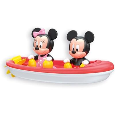 Clementoni Disney Baby Mickey & Minnie Bath Toy Boat Set, Gioco Bagnetto Bambini 6+ Mesi, Gomma Morbida Senza Fori Antimuffa, con Elica Girevole, Clementoni Disney Baby Mickey & Minnie Bath Toy Boat Set, Gioco Bagnetto Bambini 6+ Mesi, Gomma Morbida Senza Fori Antimuffa, con Elica Girevole,