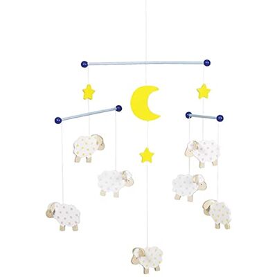 Goki Mobile Schafe: 40 x 38 cm, Holz, 11 Teile, per Stück Goki Mobile Schafe: 40 x 38 cm, Holz, 11 Teile, per Stück