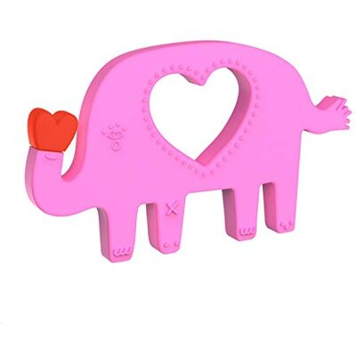 Manhattan Toy Animal Shapes Massaggiagengive in silicone, rosa Manhattan Toy Animal Shapes Massaggiagengive in silicone, rosa