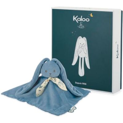 KALOO , Lapinoo Doudou Coniglio per Neonati, Blu Orizzonte, 30 cm Dalla Nascita, Fronte in Velluto a Coste e Retro in Viscosa, Orecchie Lunghe, Confezione Regalo Personalizzabile, 0-36 Mesi KALOO , Lapinoo Doudou Coniglio per Neonati, Blu Orizzonte, 30 cm Dalla Nascita, Fronte in Velluto a Coste e Retro in Viscosa, Orecchie Lunghe, Confezione Regalo Personalizzabile, 0-36 Mesi