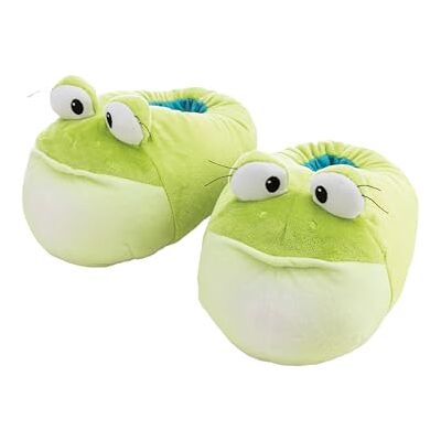 NICI Pantofole peluche rana Frowin, 36–39 (M), verde NICI Pantofole peluche rana Frowin, 36–39 (M), verde