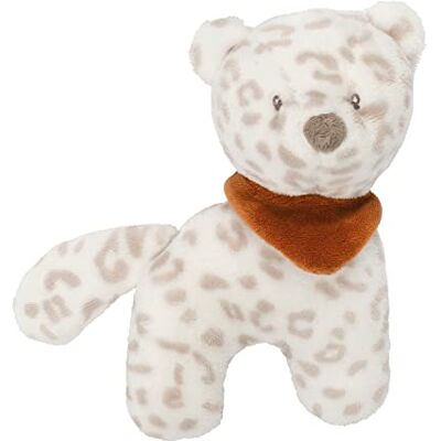 Nattou Peluche-Sonaglio Leopardo delle Nevi Jungo, Ca. 20 cm, Vegano, Boris & Jungo, Bianco Nattou Peluche-Sonaglio Leopardo delle Nevi Jungo, Ca. 20 cm, Vegano, Boris & Jungo, Bianco