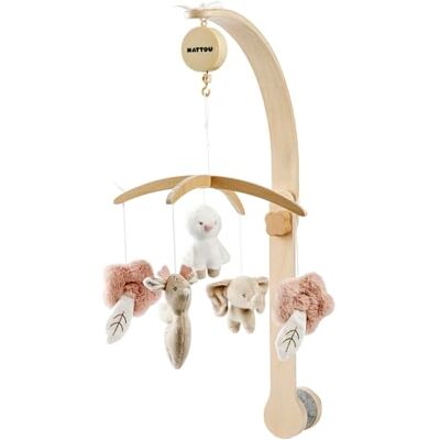Nattou Telefono con Carillon, Dolce Ninna Nanna "La-Le-Lu", Poliestere/Legno, FanFan, Beige Nattou Telefono con Carillon, Dolce Ninna Nanna "La-Le-Lu", Poliestere/Legno, FanFan, Beige