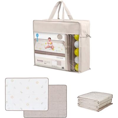 Taf Toys Tappeto da Gioco in Schiuma Reversibile Impermeabile – Grande Formato 180 x 150 cm, Pieghevole con Borsa – Include 12 Palline Colorate e Bordini Rimovibili Taf Toys Tappeto da Gioco in Schiuma Reversibile Impermeabile – Grande Formato 180 x 150 cm, Pieghevole con Borsa – Include 12 Palline Colorate e Bordini Rimovibili