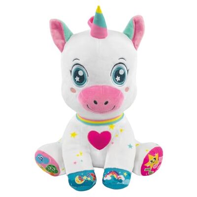 Clementoni Baby Scintilla Unicorno Canta e Brilla, Peluche Interattivo Parlante, Gioco Musicale per Bambini 6+ Mesi, Centro attività per Lo Sviluppo Sensoriale e Cognitivo, Lingua Italiana, Clementoni Baby Scintilla Unicorno Canta e Brilla, Peluche Interattivo Parlante, Gioco Musicale per Bambini 6+ Mesi, Centro attività per Lo Sviluppo Sensoriale e Cognitivo, Lingua Italiana,