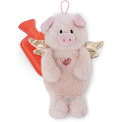 NICI La La Piggie Borsa dell'acqua calda a forma di maialino angelo custode, morbido animale di peluche, per adulti e bambini a partire dai 10 mesi, 300 ml, 35 cm, rosa NICI La La Piggie Borsa dell'acqua calda a forma di maialino angelo custode, morbido animale di peluche, per adulti e bambini a partire dai 10 mesi, 300 ml, 35 cm, rosa