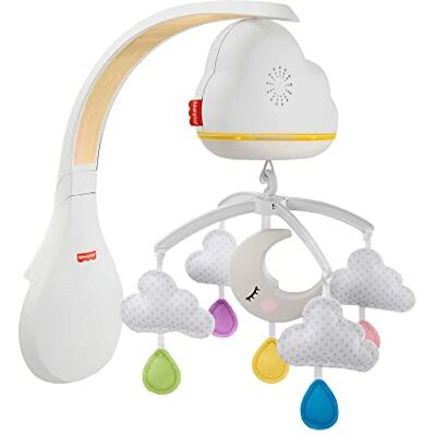 Fisher Price Calming Clouds Mobile & Soother, Lettino Mobile per Culla e sonorizzatore per cameretta, per Neonati e Bambini Piccoli, Fisher Price Calming Clouds Mobile & Soother, Lettino Mobile per Culla e sonorizzatore per cameretta, per Neonati e Bambini Piccoli,