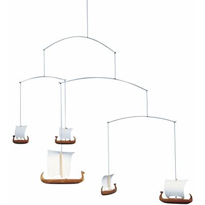 Flensted Mobiles Viking s 5 Giostrina sospesa, 66 cm, in teak Flensted Mobiles Viking s 5 Giostrina sospesa, 66 cm, in teak